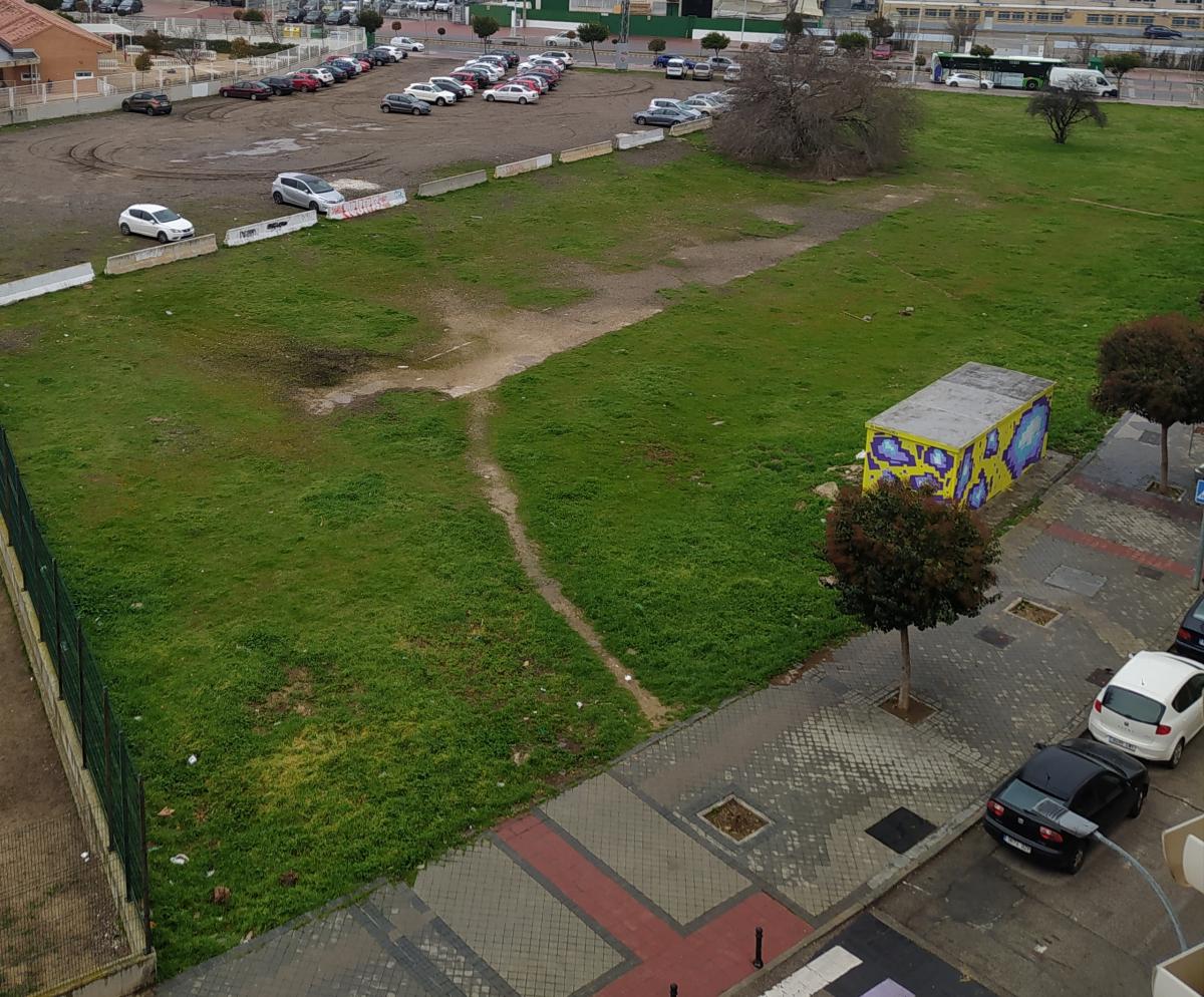 Parcela en la que se construir el colegio