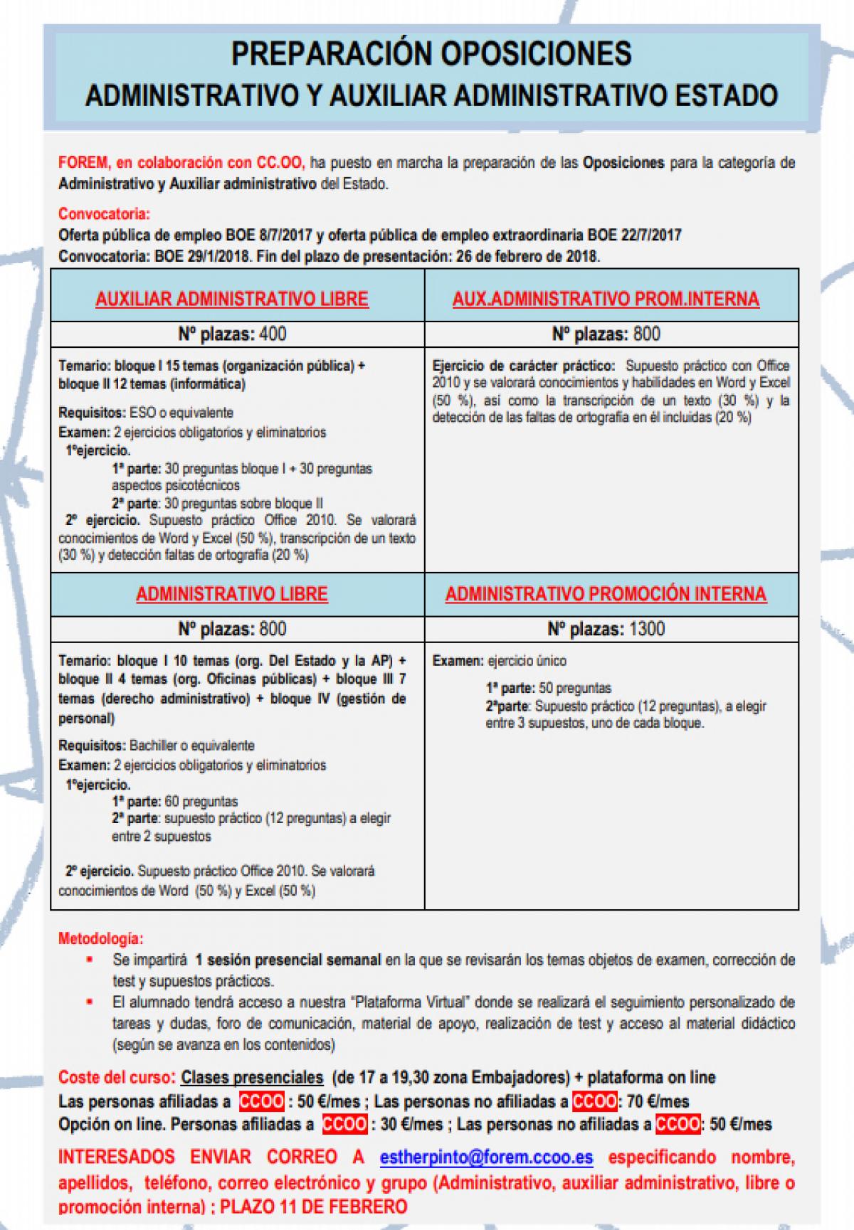 Preparacin oposiciones