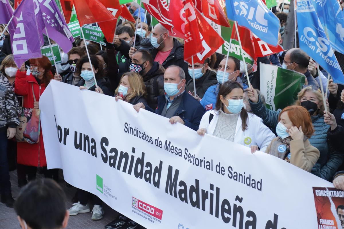 Los sindicatos de la Mesa Sectorial de Sanidad continan las movilizaciones