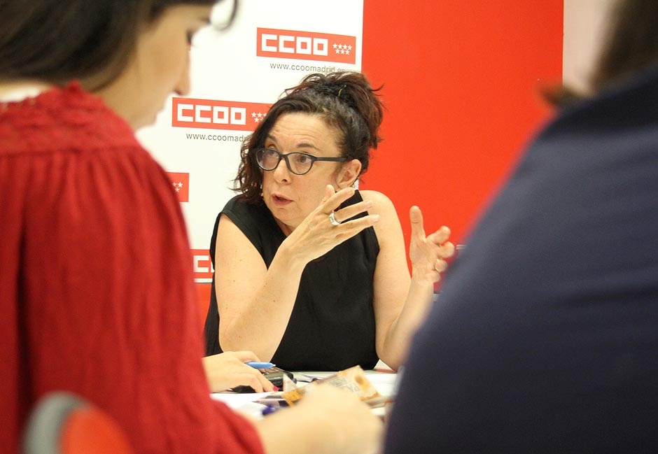 Isabel Galvn, secretaria general de la Federacin de Enseanza de CCOO de Madrid