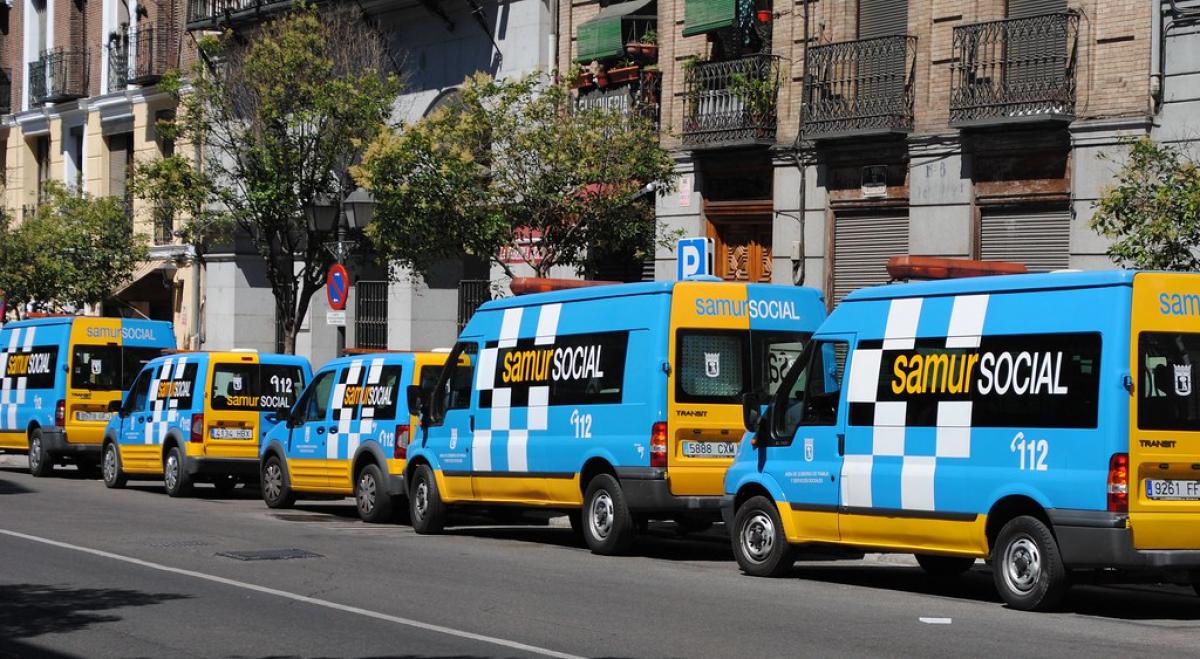 Vehculos del SAMIUR Social en Madrid