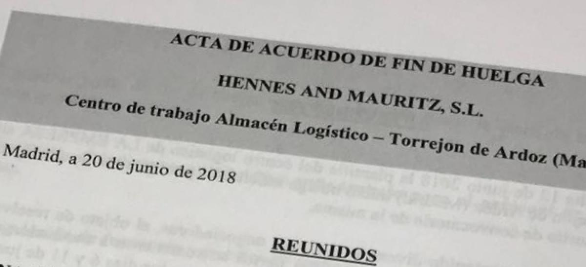 Desconvocada la huelga indefinida en el almacn de H&M tras alcanzarse un acuerdo