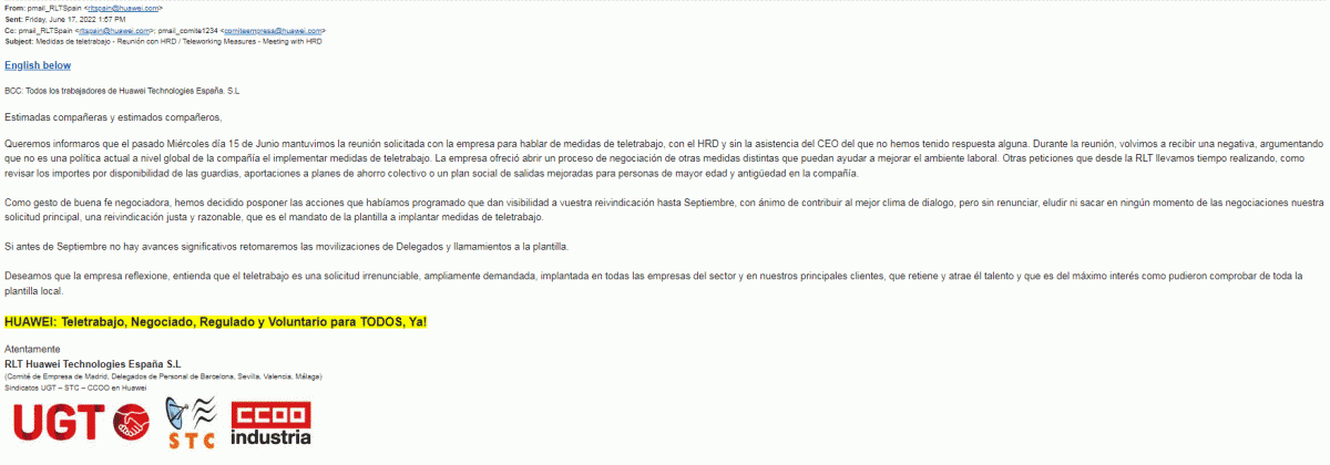 Reunin con el HRD