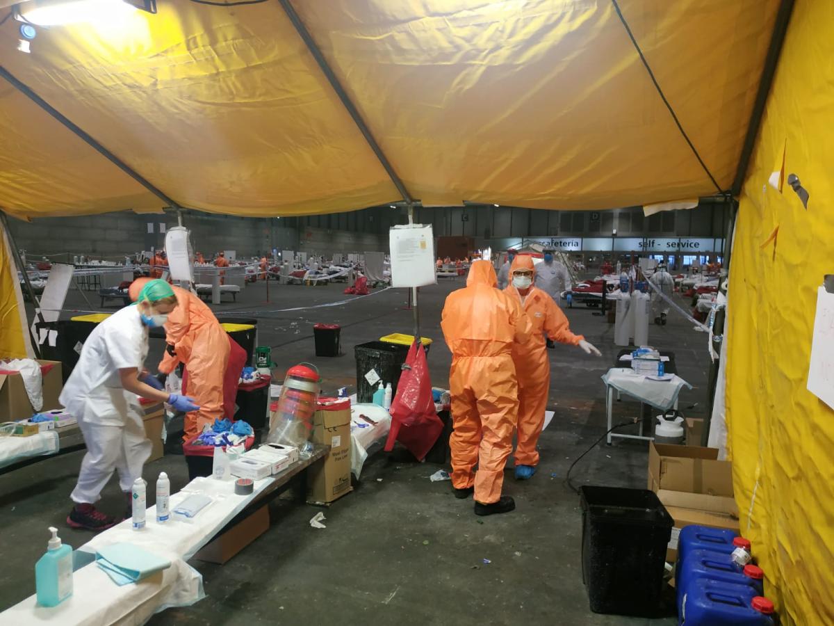 CCOO ha denunciado el caos reinante en el hospital habilitado en IFEMA