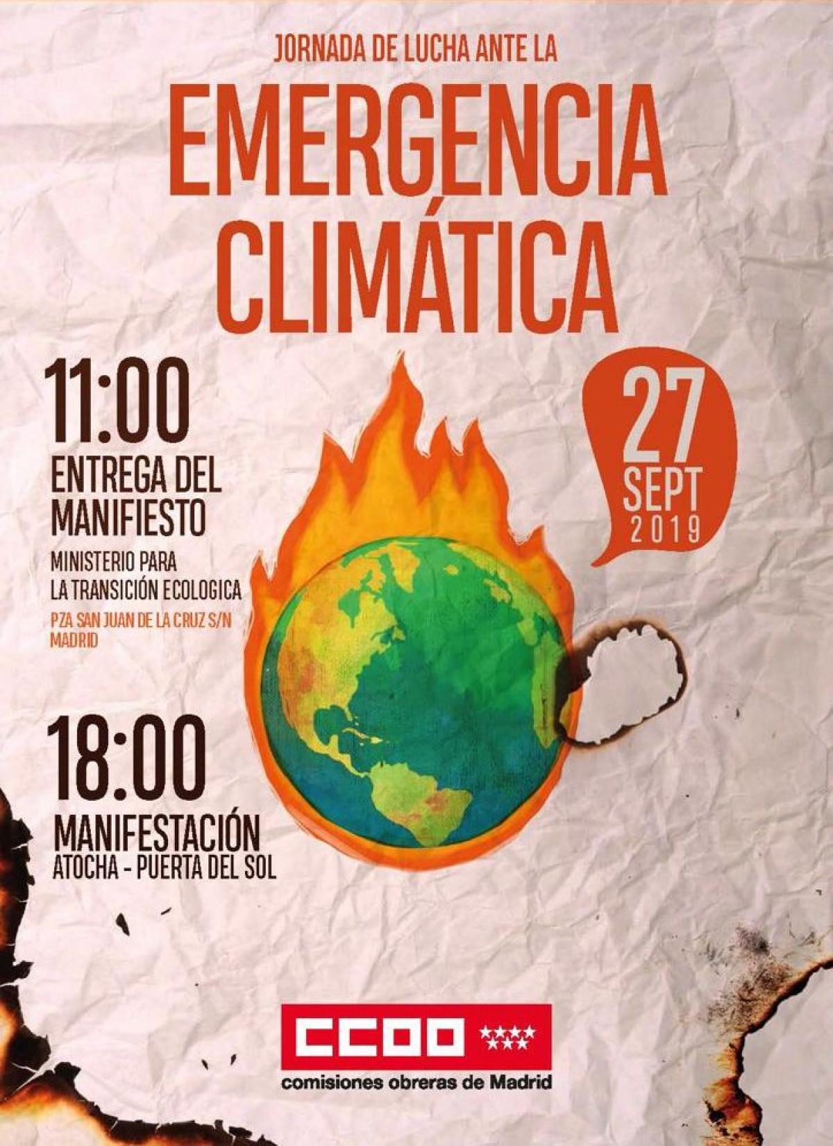 Jornada de lucha ante la emergencia climtica