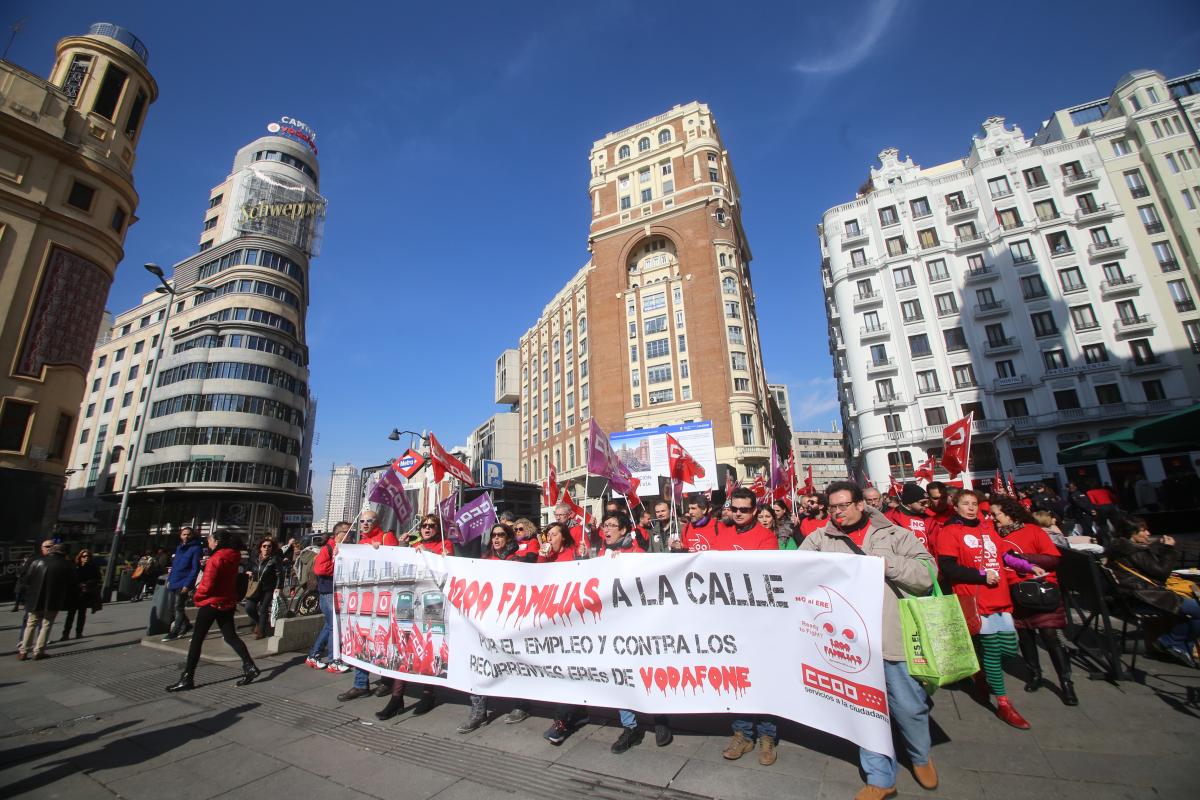 Manifestacin en el centro de Madrid