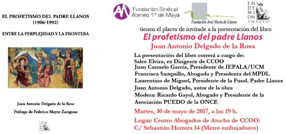 Presentacin del libro "El profetismo del Padre Llanos"