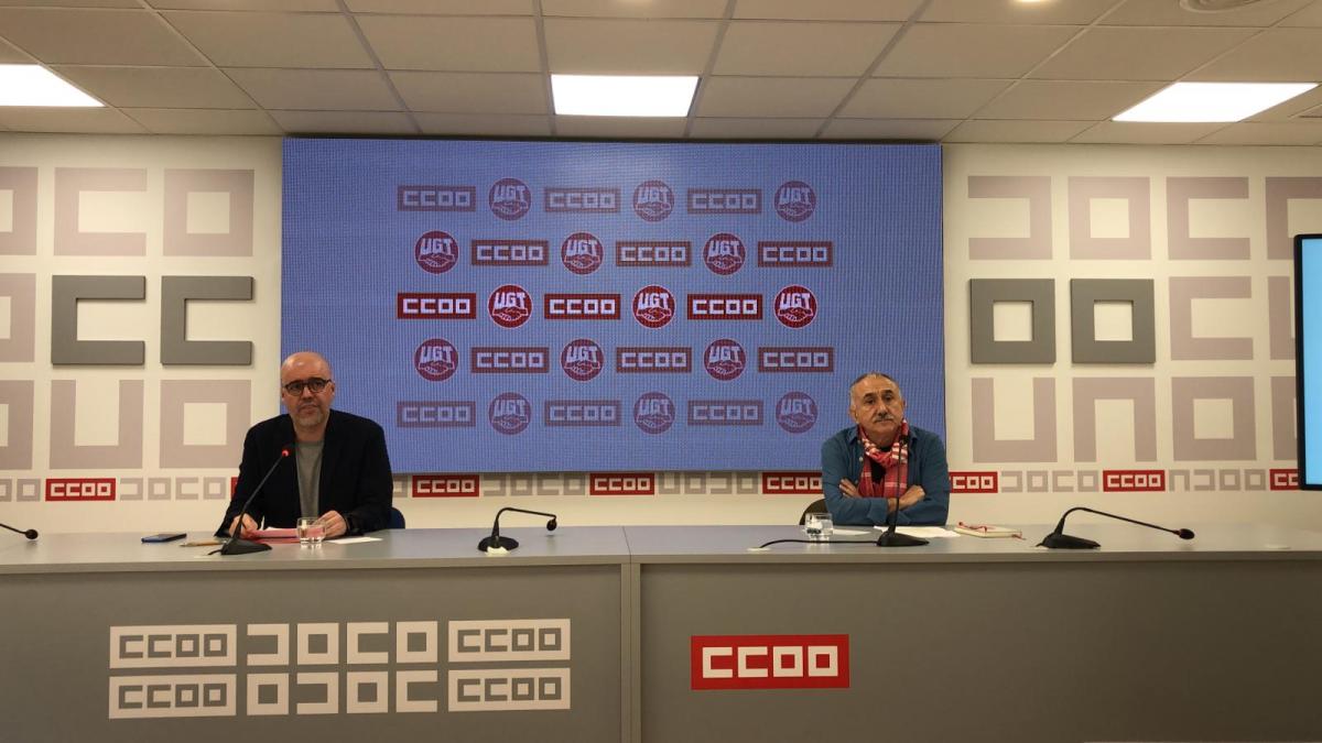 Rueda de prensa de Unai Sordo y Pepe lvarez