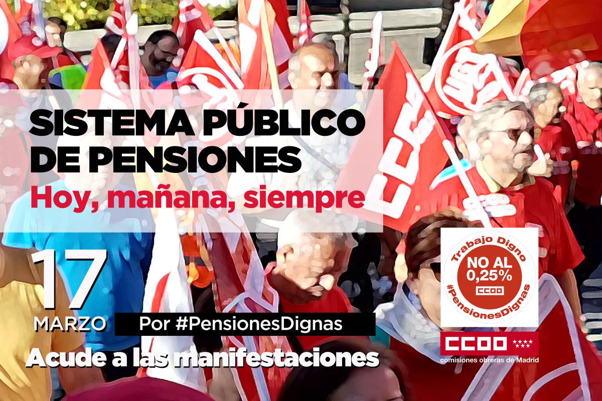Cartel movilizacin pensiones
