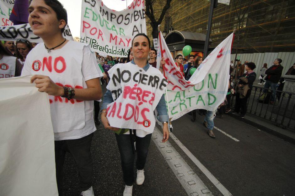 Maniifestacin contra la LOMCE, el 9 de marzo de 2017