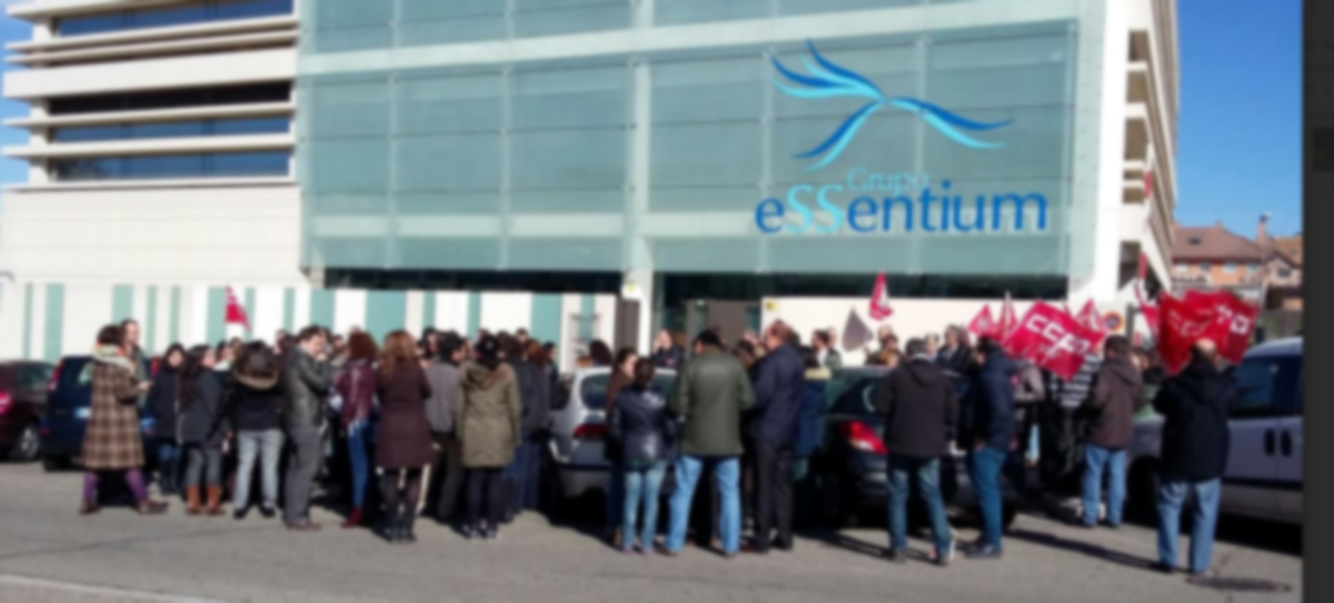 CCOO se moviliza por los impagos en Essentium