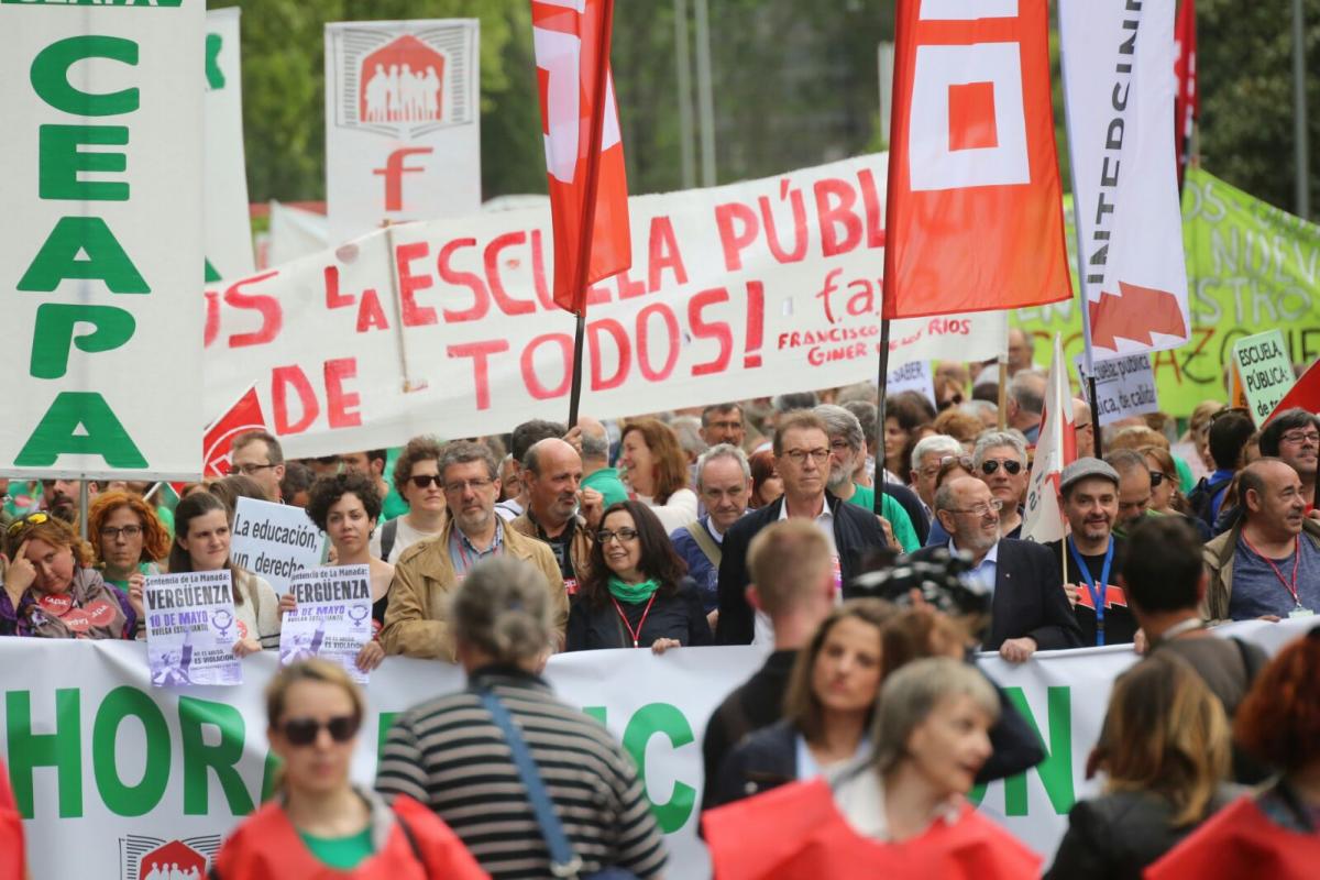 Imagen de la manifestacin en Madrid