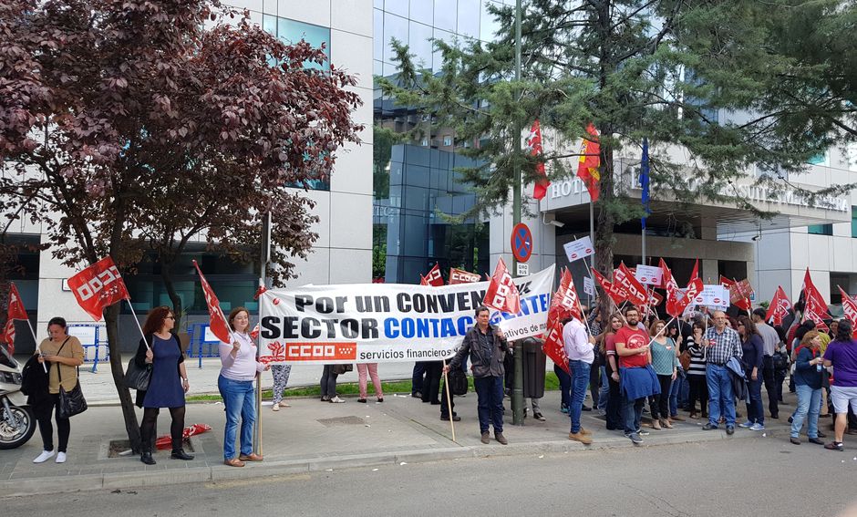 Sigue la movilizacin en defensa del Convenio de Contact Center