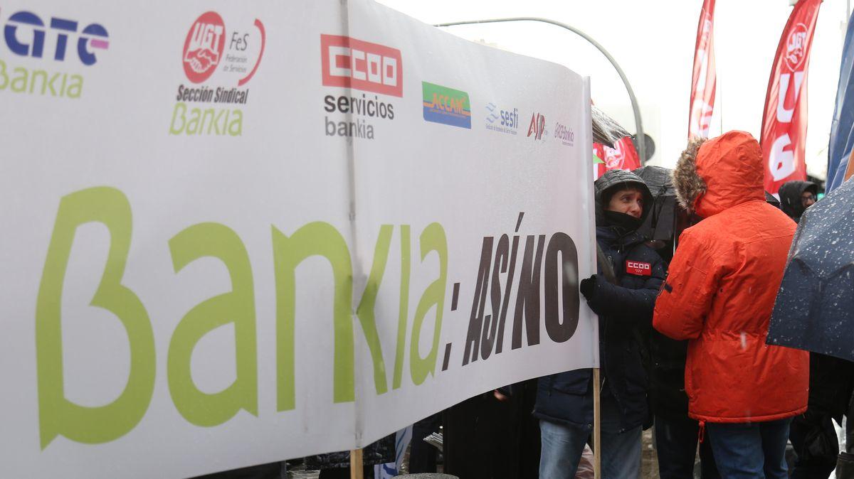 Concentracin contra el ERE de Bankia