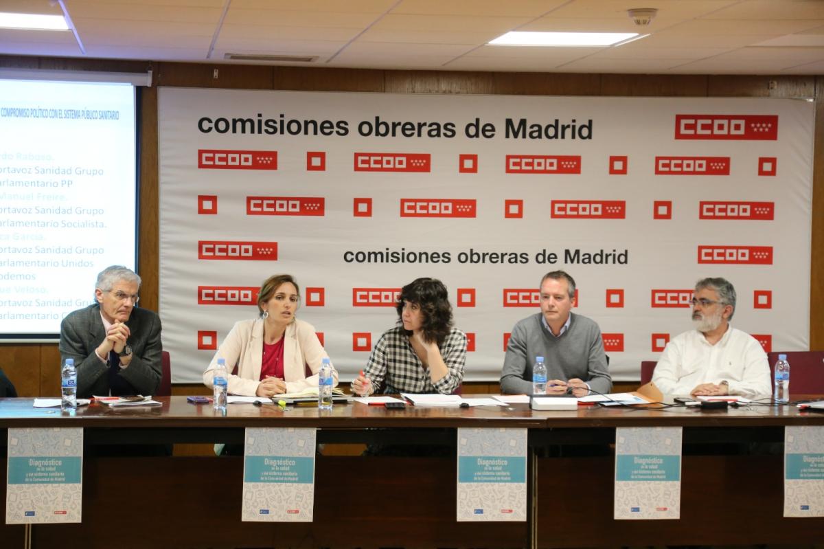 Debate poltico en CCOO sobre el estado de la sanidad pblica madrilea