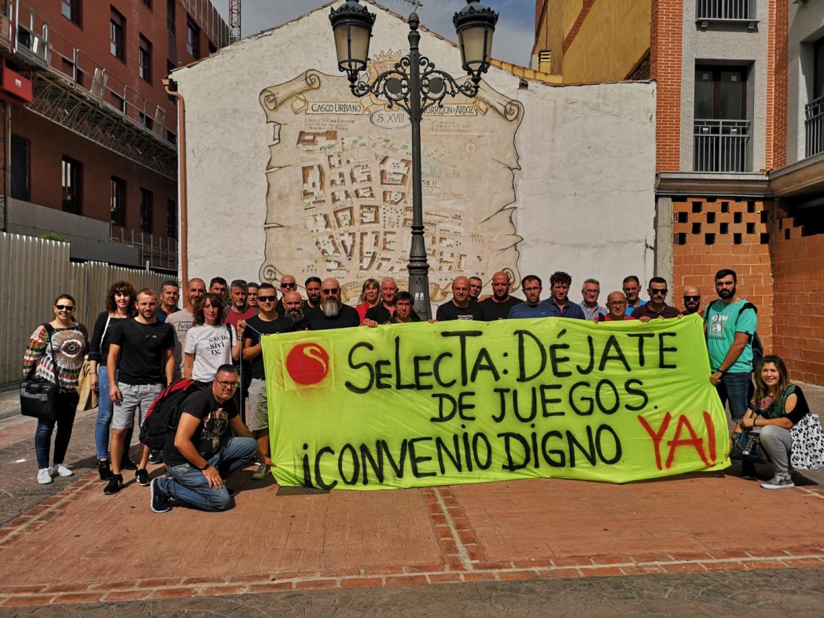 Asamblea en Torrejn de representantes sindicales de todo el Estado de AB SERVICIOS SELECTA ESPAA