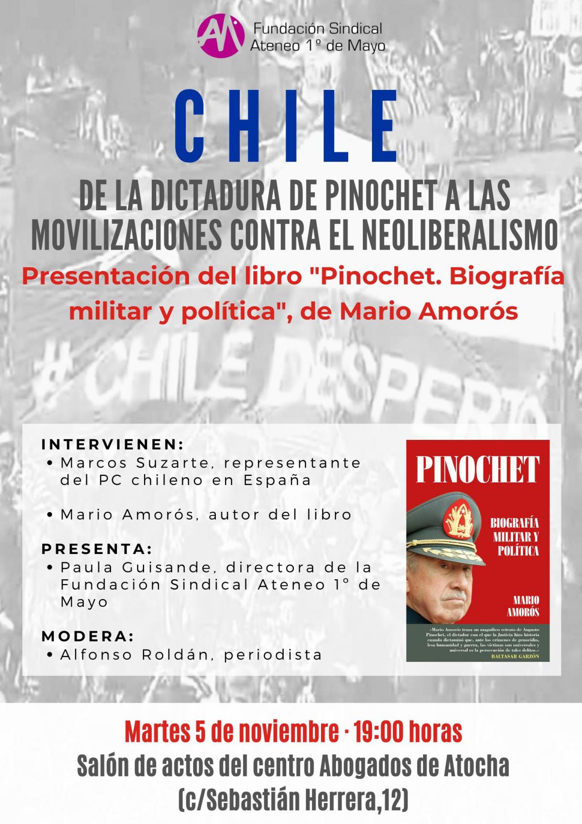 Presentacin del libro: "Pinochet, biografia militar y poltica" de Mario Amors