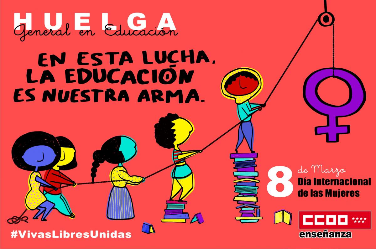 8 de marzo 2019, huelga general en la educacin