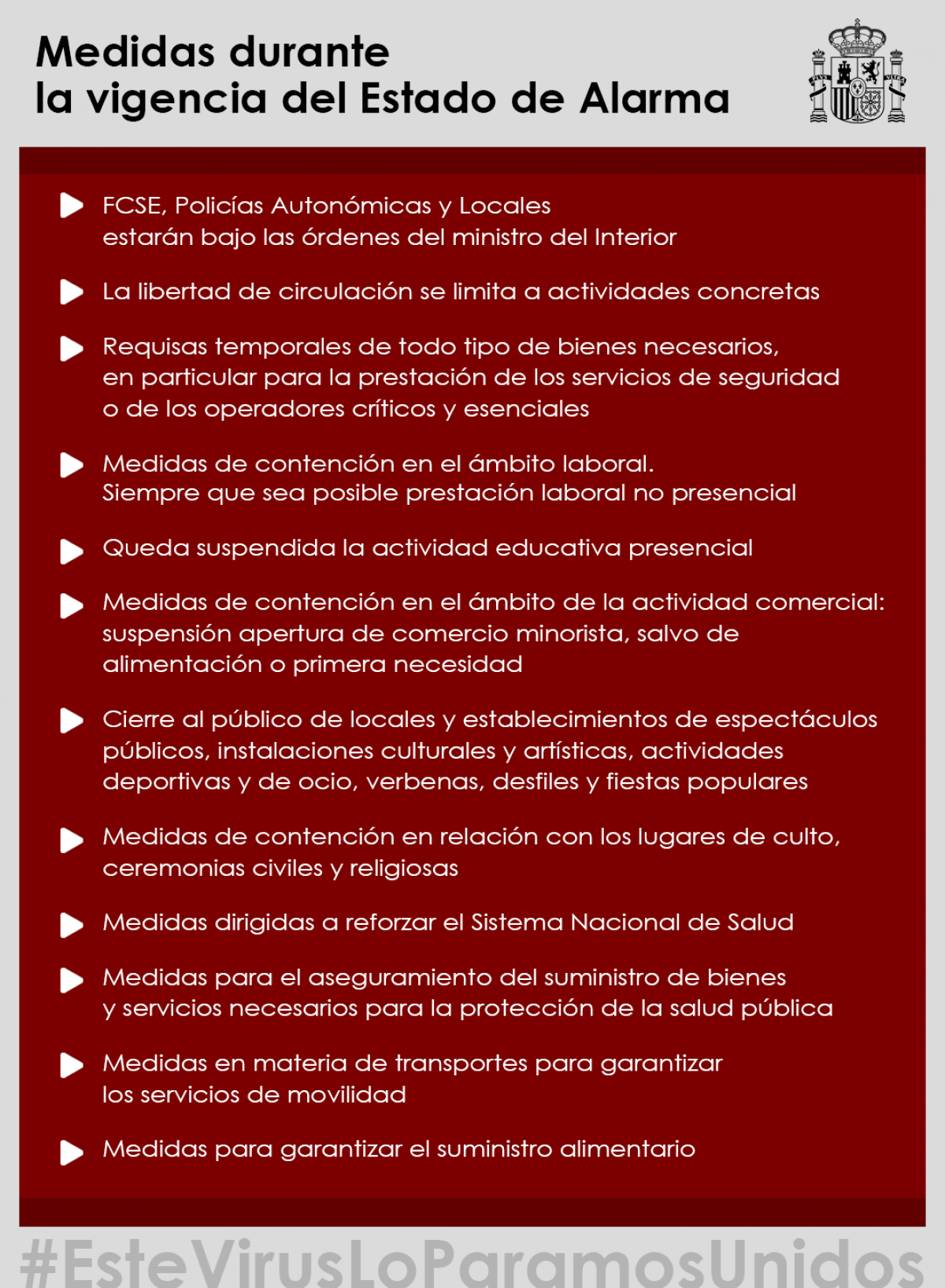 Boletn Oficial del Estado 14 de marzo 2020: Estado de Alarma