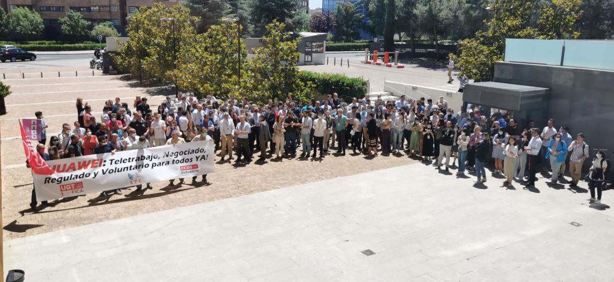 Concentracin en el centro de HUAWEI para solicitar el TELETRABAJO