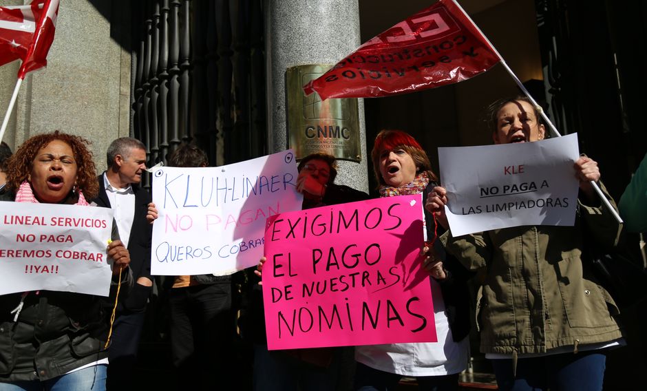 Huelga en el servicio de limpieza de la Comisin Nacional de los Mercados y la Competencia