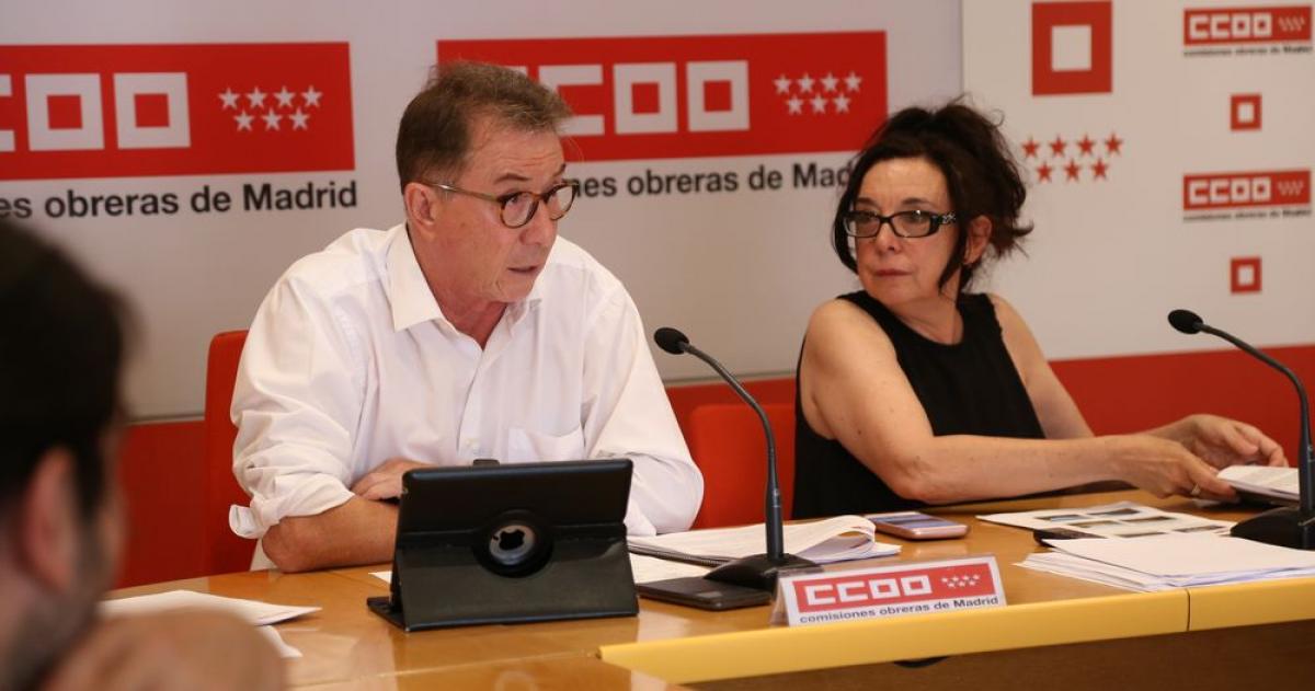 Jaime Cedrn e Isabel Galbn en la rueda de prensa inicio curso escolar