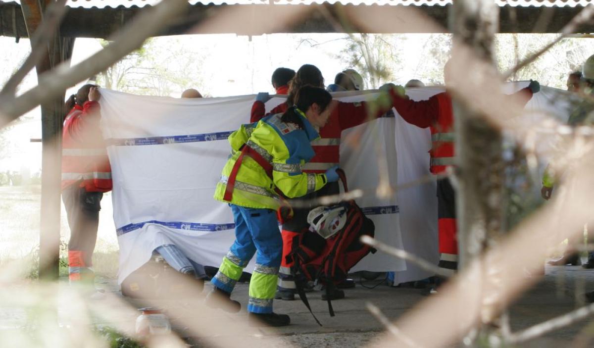 Imagen de un accidente laboral (archivo)