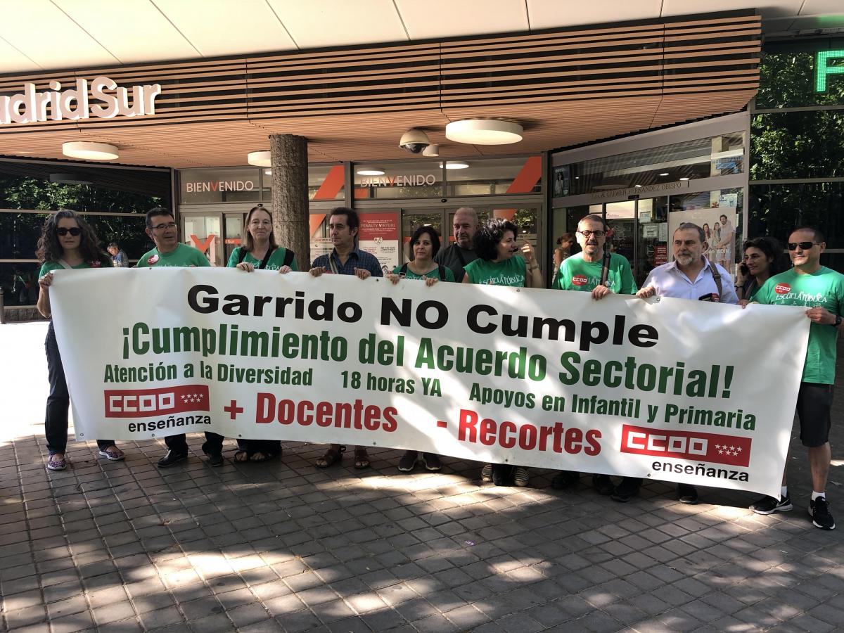 Manifestacin en defensa del acuerdo sectorial