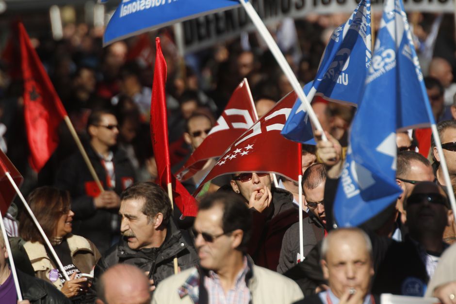 Manifestacin de la plantilla de la EMT por un transporte pblico y de calidad 26/11/2015