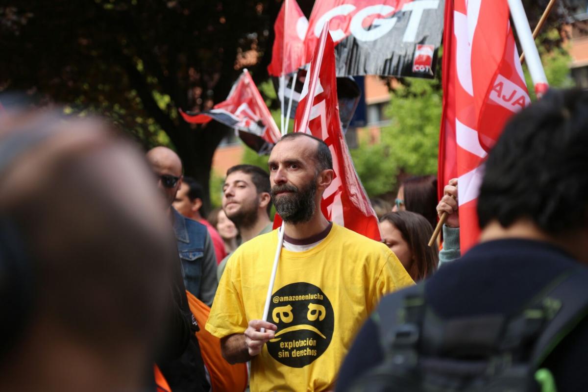 La plantilla de Amazon Espaa se manifiesta en Madrid