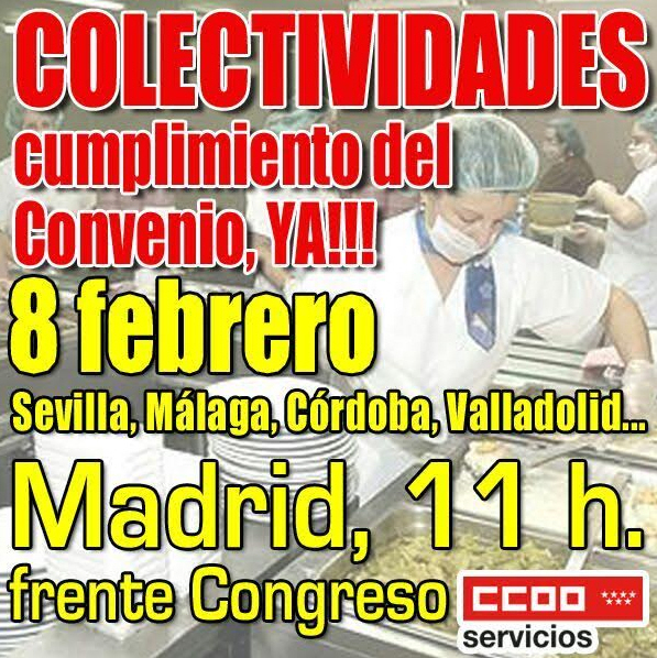 Movilizacin por el cumplimiento del Convenio Colectivo del sector de Colectividades