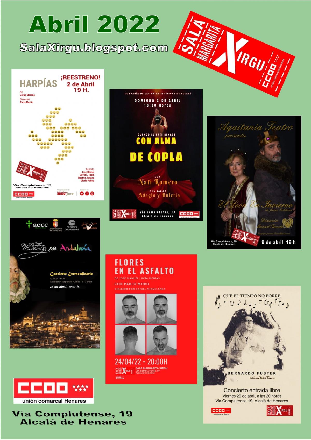 Cartel Margarita Xirgy abril