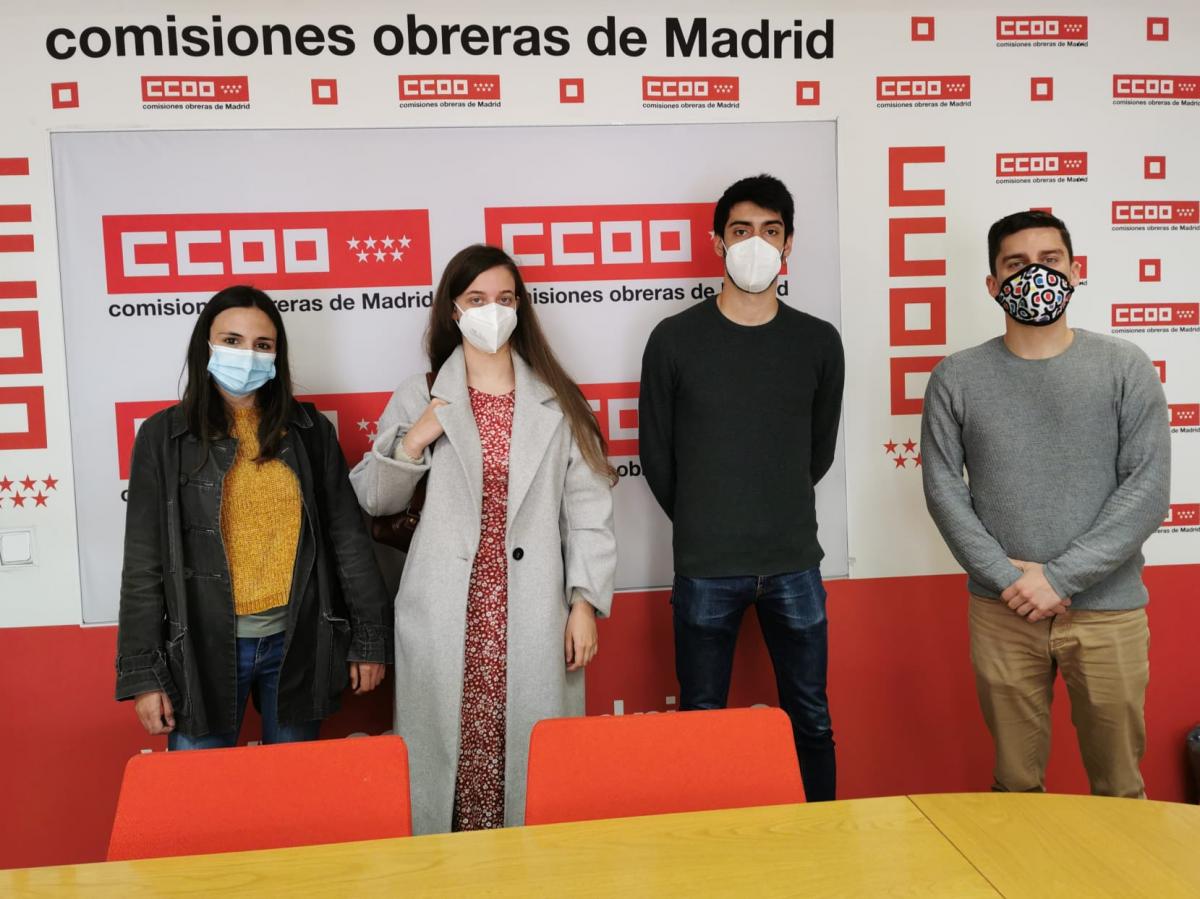Y estas son las personas con las que se ha reunido y que aparecen en la foto: Ins Morales, Vctor Valds y Sabela Rodrguez