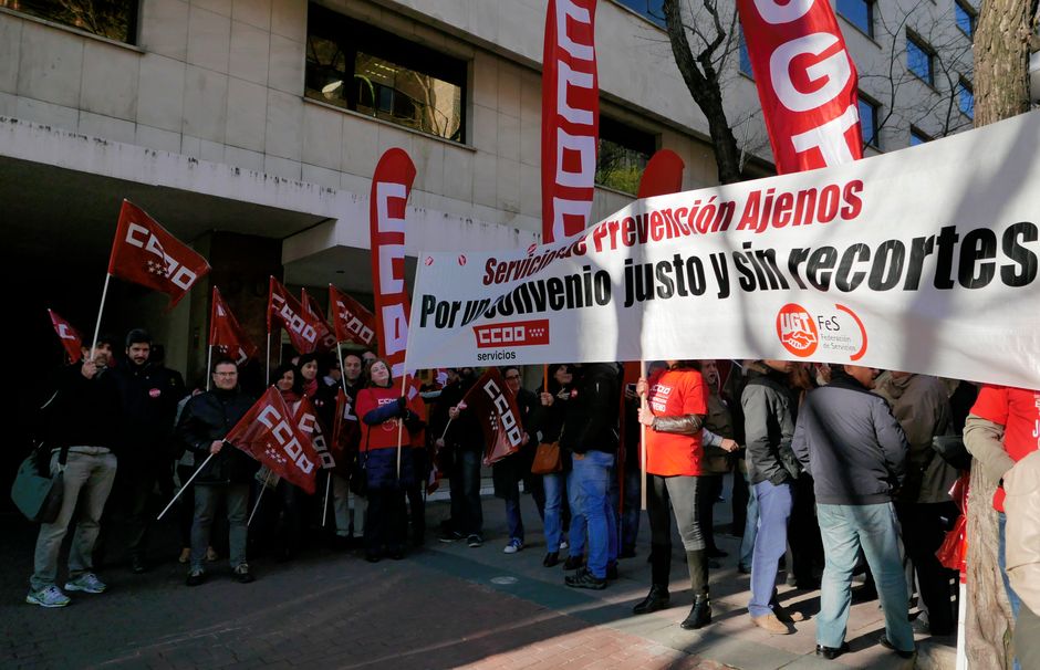 Movilizacin en defensa del Convenio de Servicios de Prevencin Ajenos