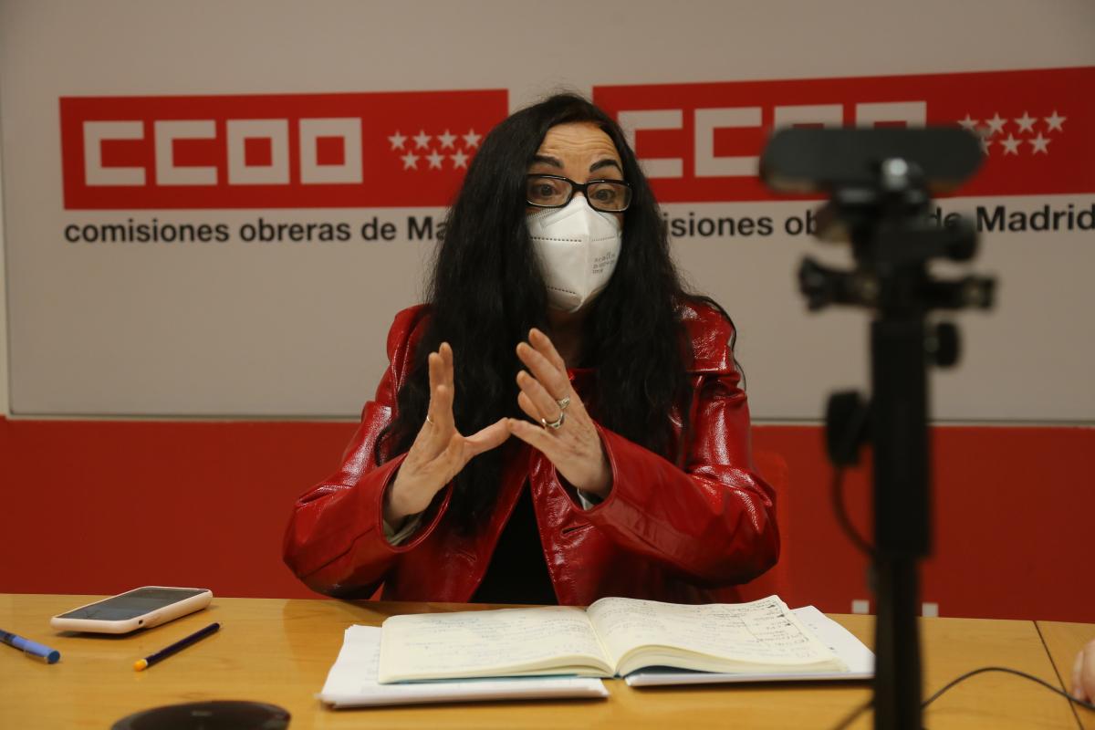 Isabel Galvn, durante la rueda de prensa