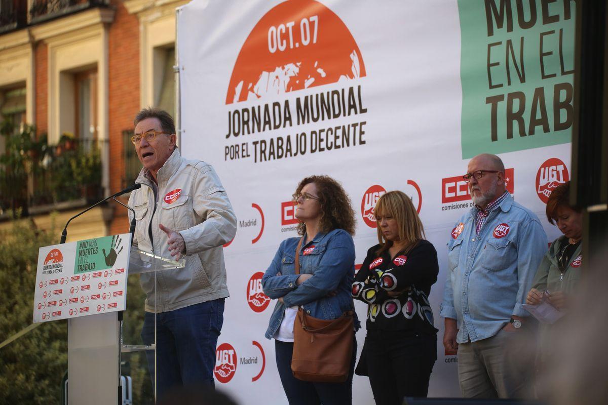 Concentracin de la Jornada Mundial por el Trabajo Decente, Madrid