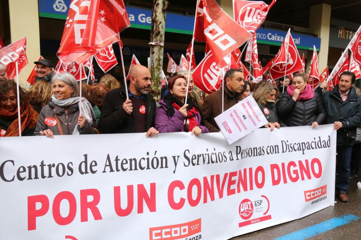 Concentracin del personal de atencin a la discapacidad