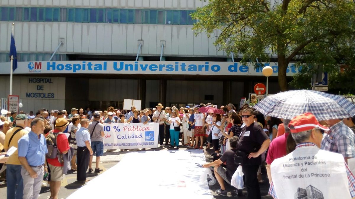 Marea Blanca, en el Hospital Universitario de Mstoles