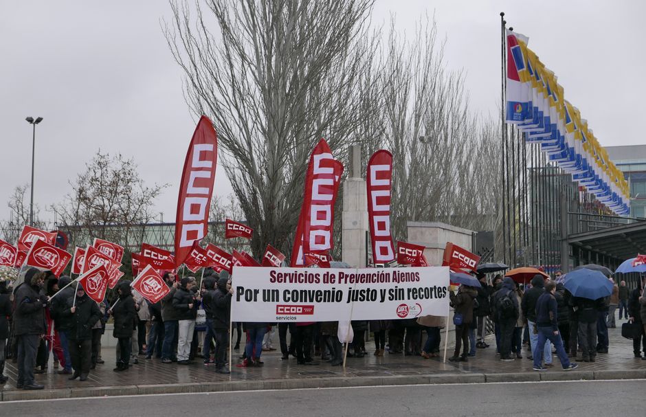 CCOO se moviliza en defensa del Convenio de Servicios de Prevencin Ajenos
