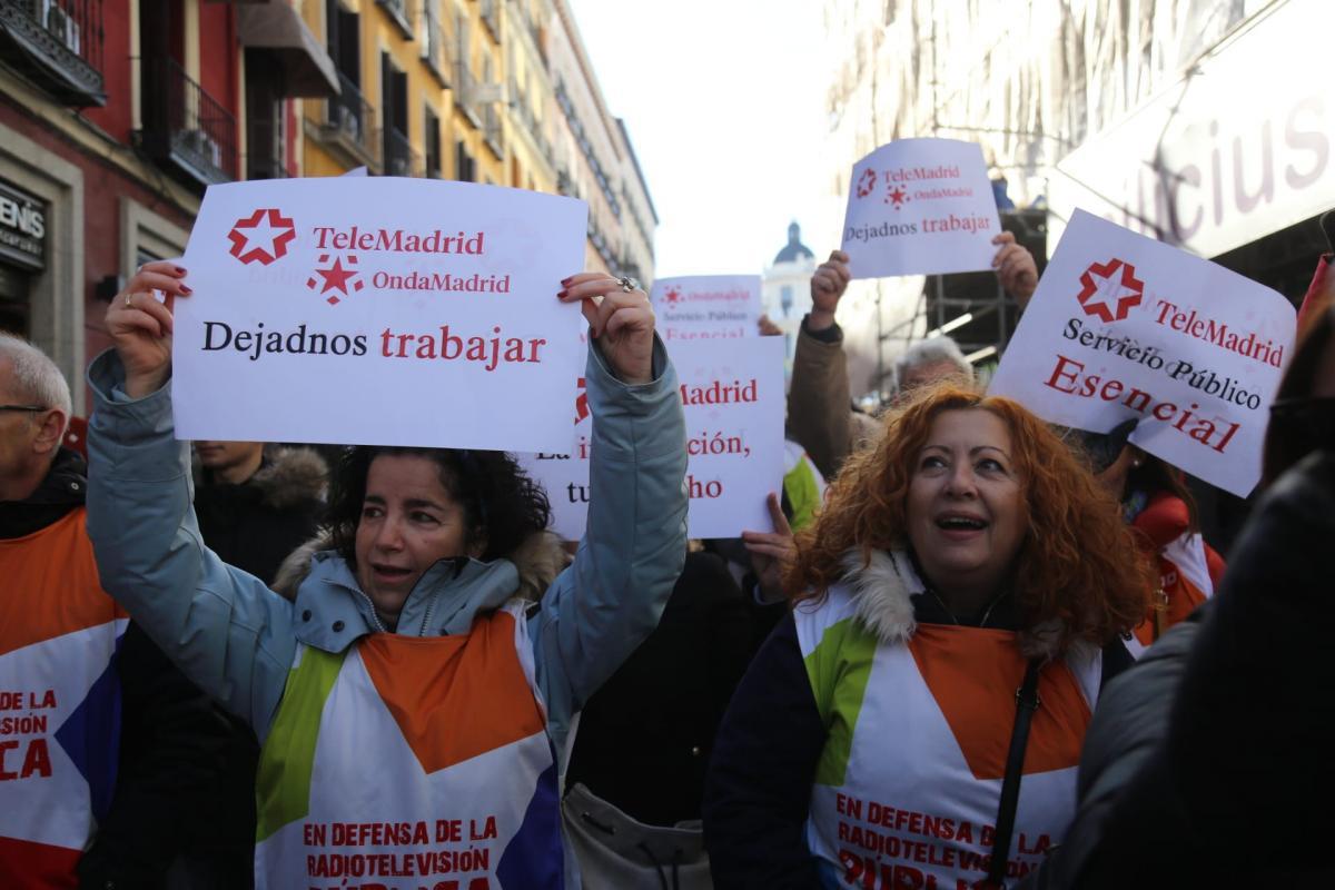 Manifestacin en defensa de RTVM, 11-1-2020