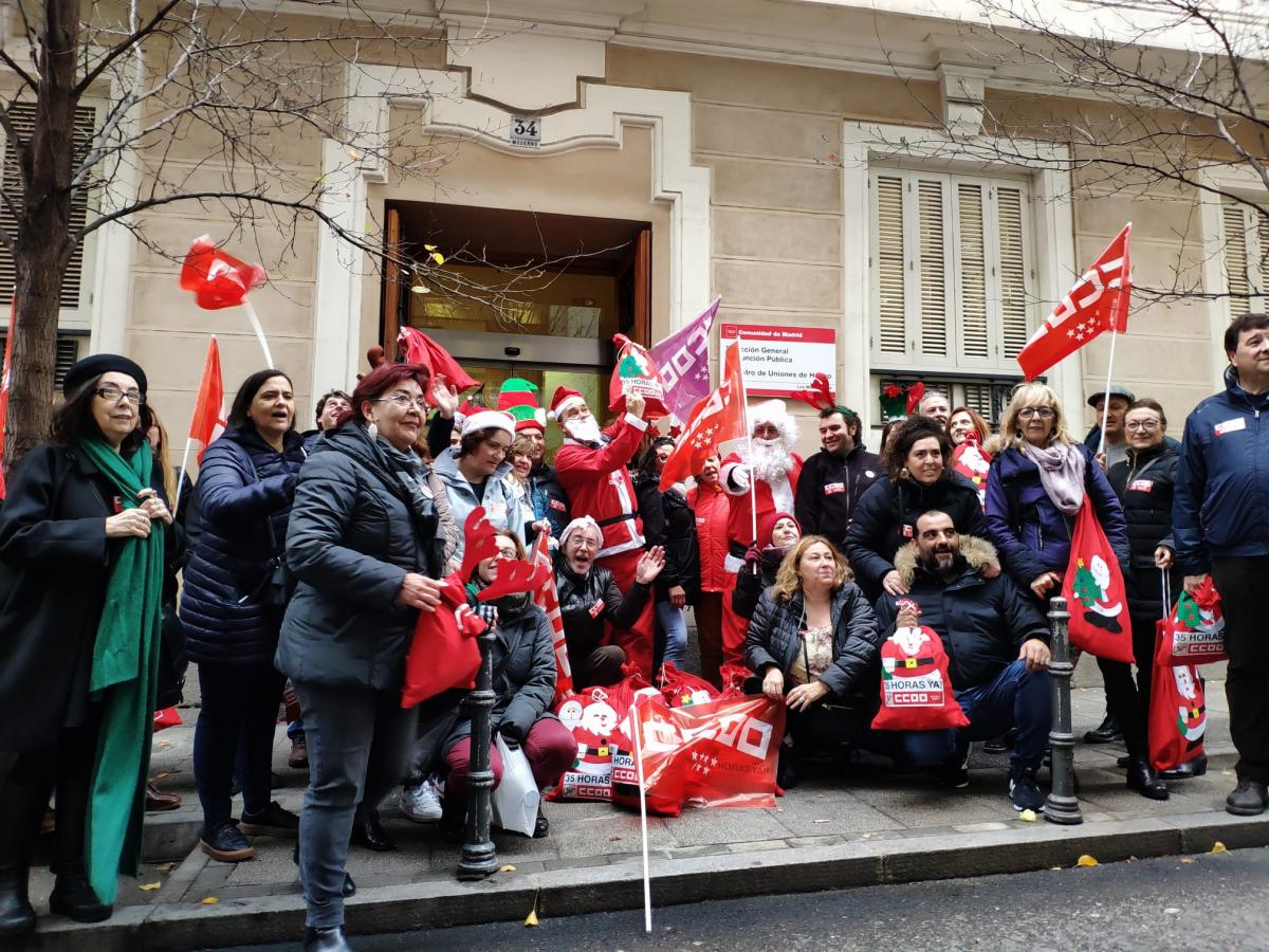 Representantes del rea Pblica de CCOO en Madrid