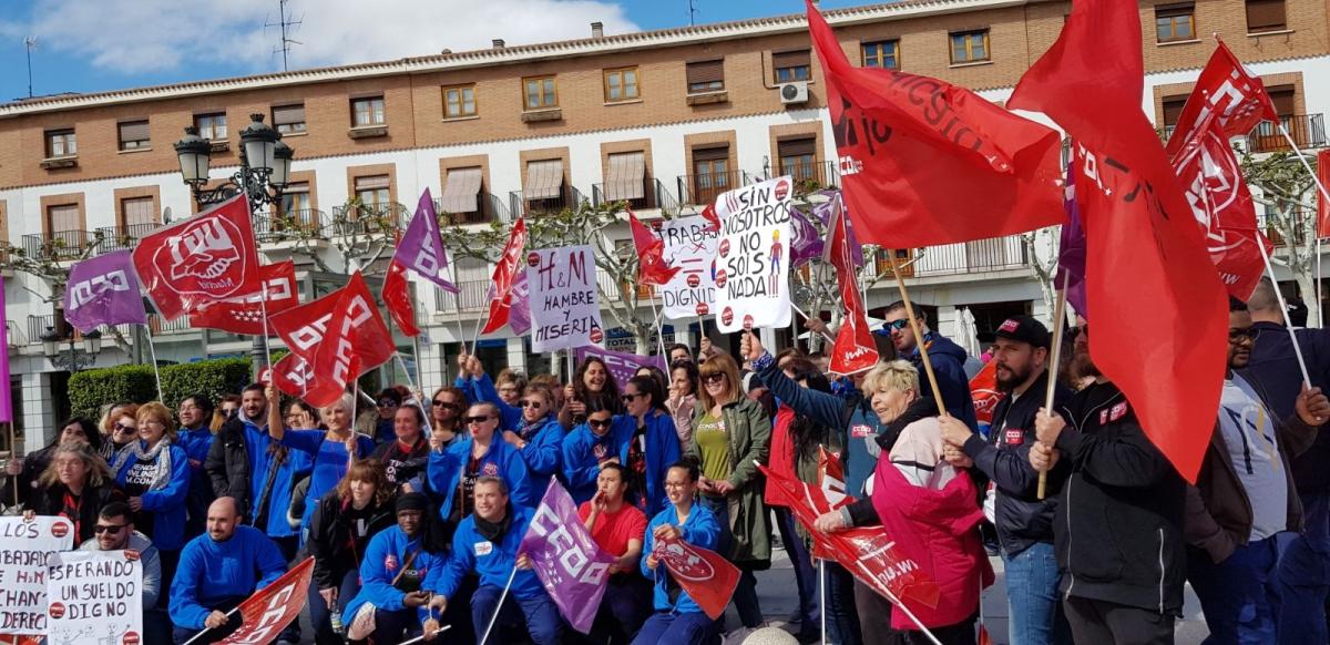Concentracin de la plantilla de H&M en Torrejn