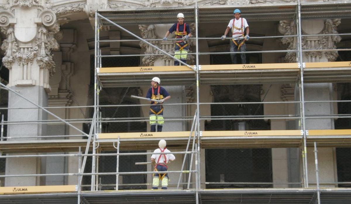 Trabajadores en Madrid