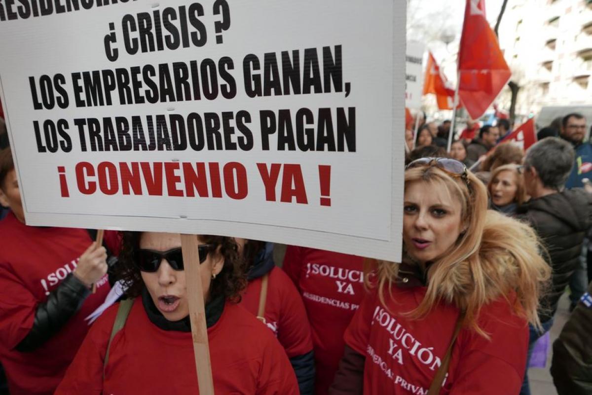 CCOO y UGT se movilizan para exigir el reparto de los beneficios empresariales