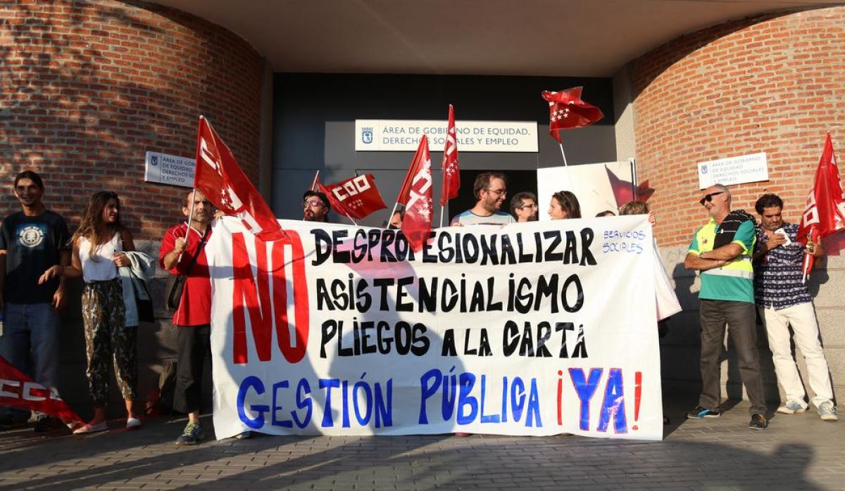 Concentracin por unas condiciones dignas para La Rosa