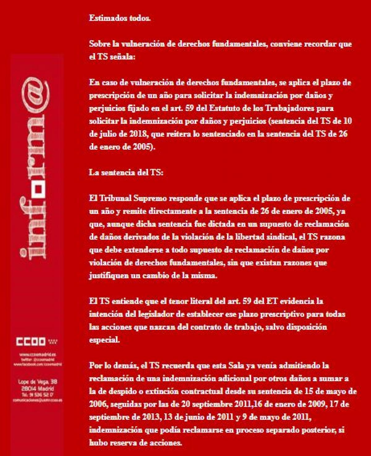 Sobre la vulneracin de derechos fundamentales